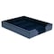 Dacasso Navy Blue Bonded Leather Letter Tray AG-5001 - alternate 2